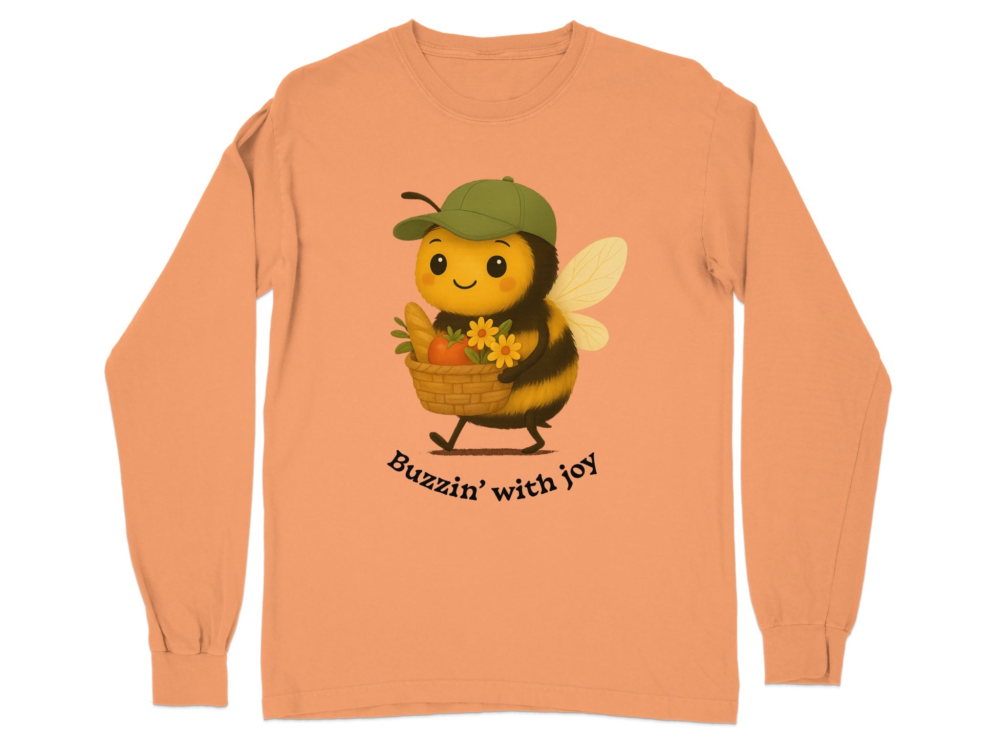 Buzzin' With Joy Bee Graphic Long Sleeve Shirt product
