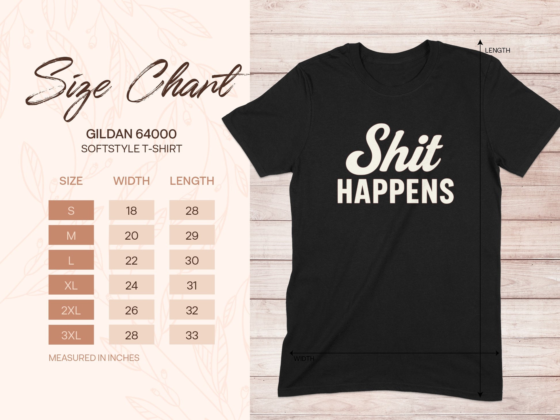 Shit Happens Gildan 64000 Softstyle T-shirt product type
