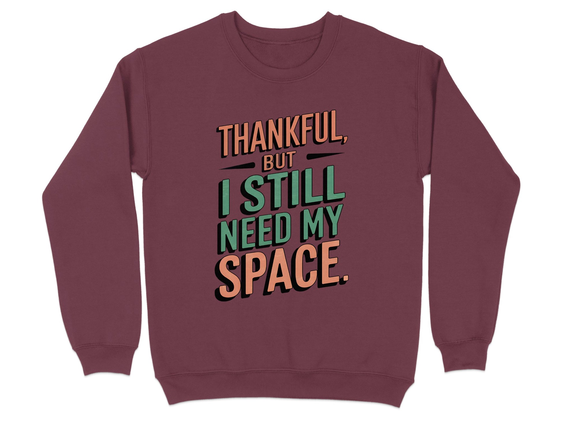 Thankful But I Still Need My Space Funny Sweatshirt product type