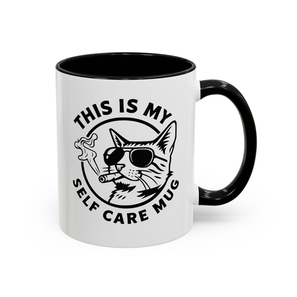 This Is My Self Care Mug — Sarcastic Cat Coffee Mug Ceramic Mug - 11oz & 15oz Coffee Cup