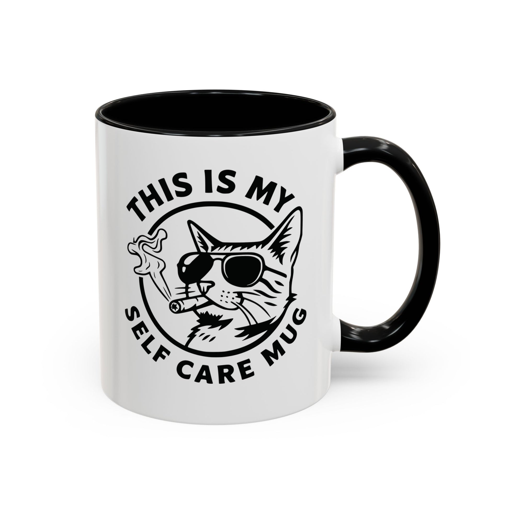 This Is My Self Care Mug — Sarcastic Cat Coffee Mug Ceramic Mug - 11oz & 15oz Coffee Cup