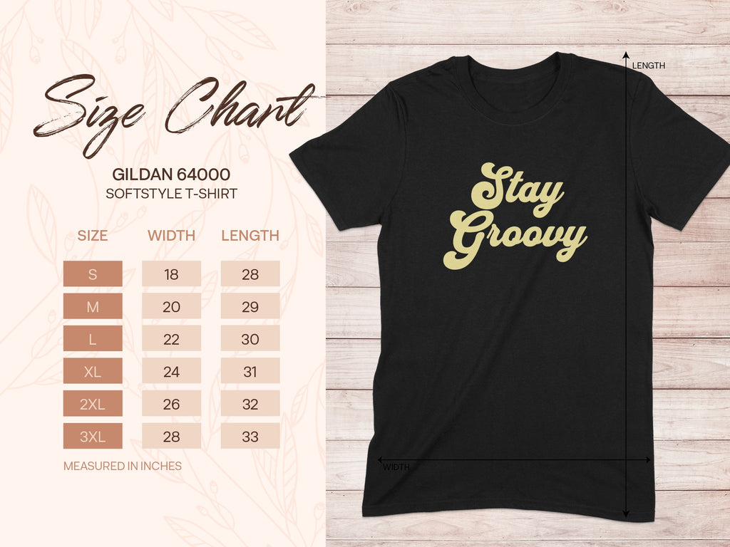 Stay Groovy Graphic Tee Casual Fashion Product
