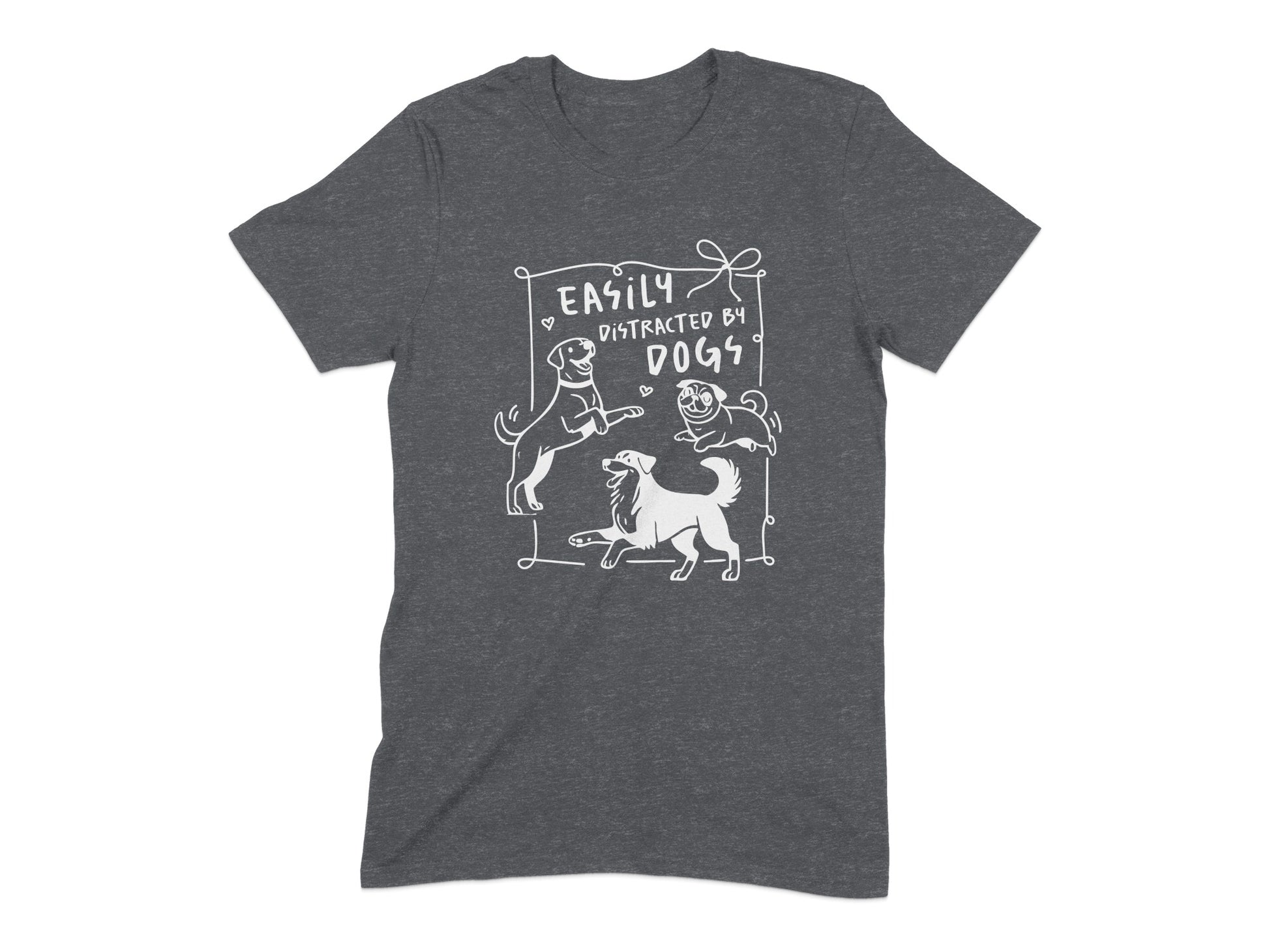 Easily Distracted By Dogs Graphic T-Shirt product type