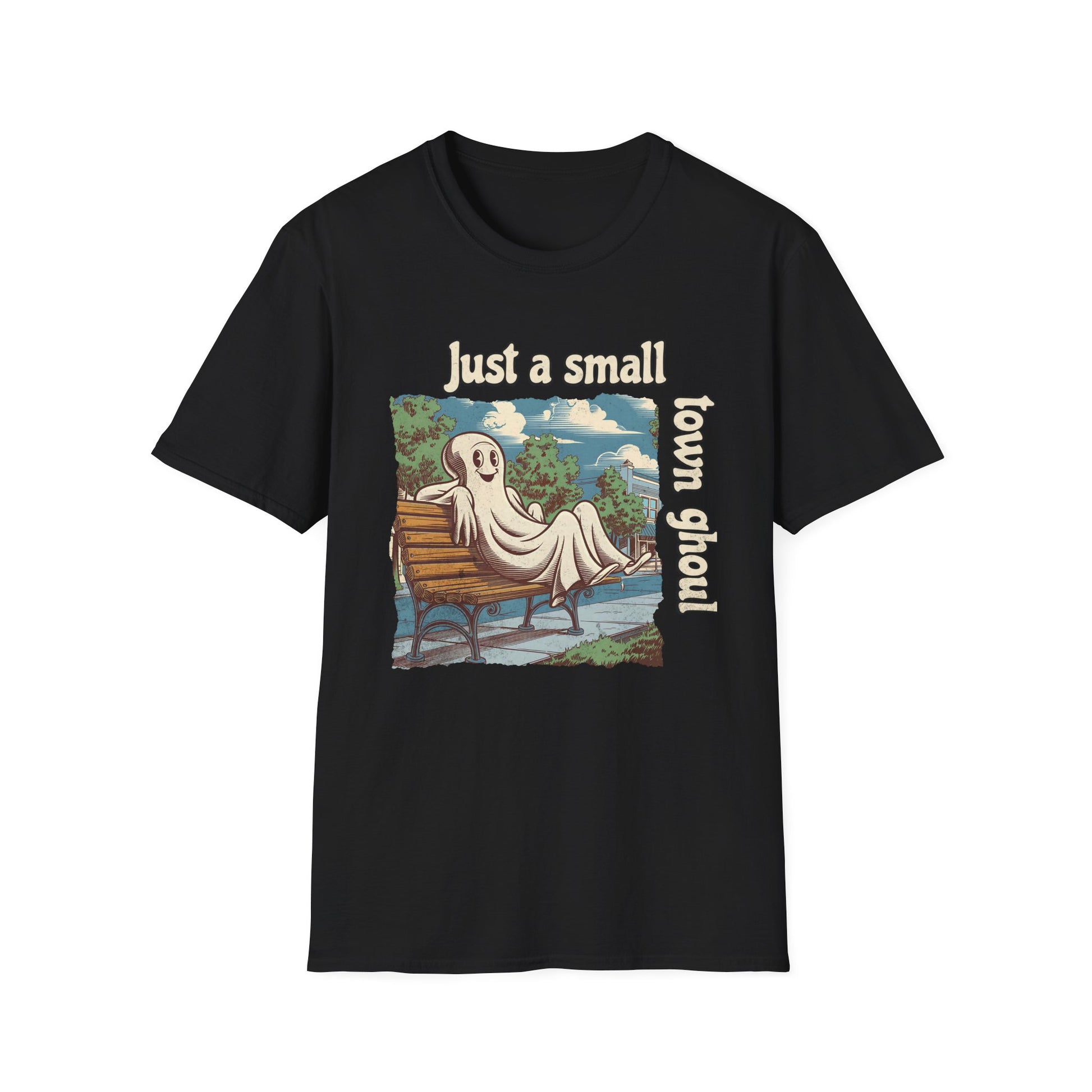 Just A Small Town Ghoul Funny Halloween Tee, Unisex T-Shirt XS-5XL