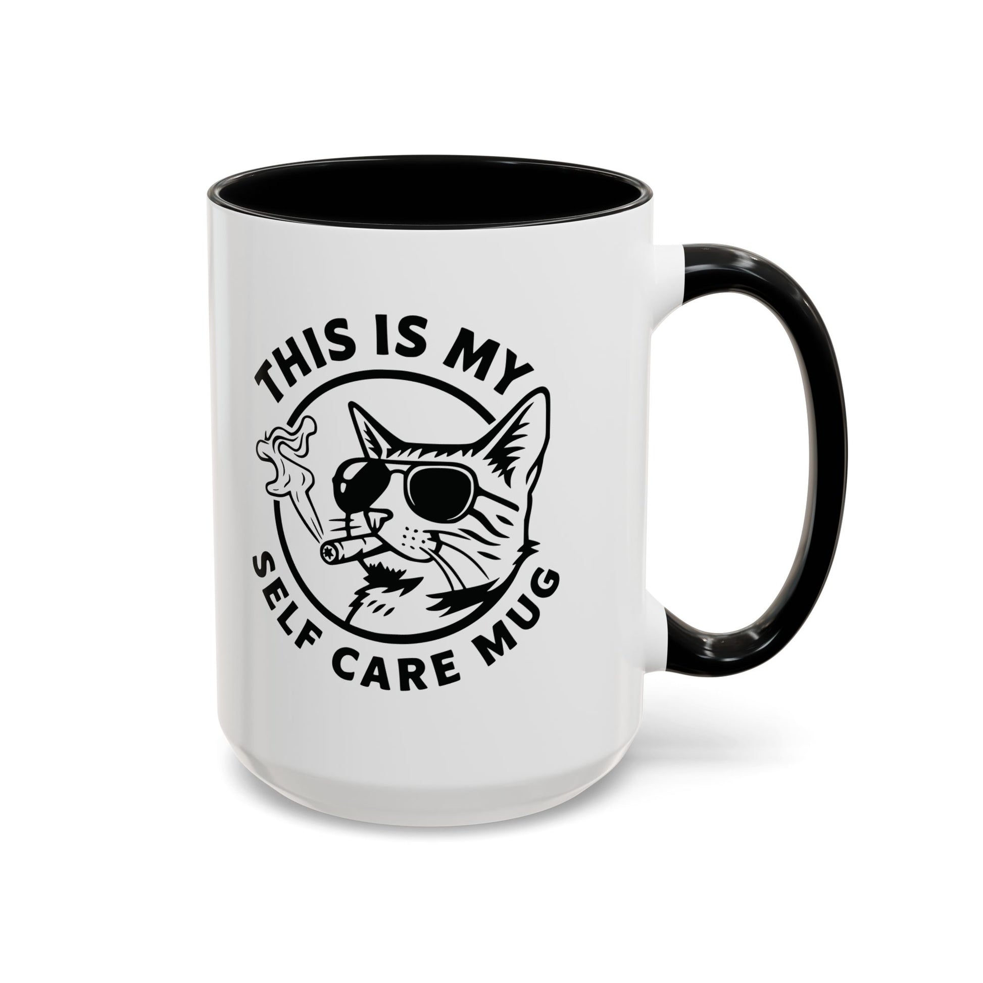 This Is My Self Care Mug — Sarcastic Cat Coffee Mug Ceramic Mug - 11oz & 15oz Coffee Cup