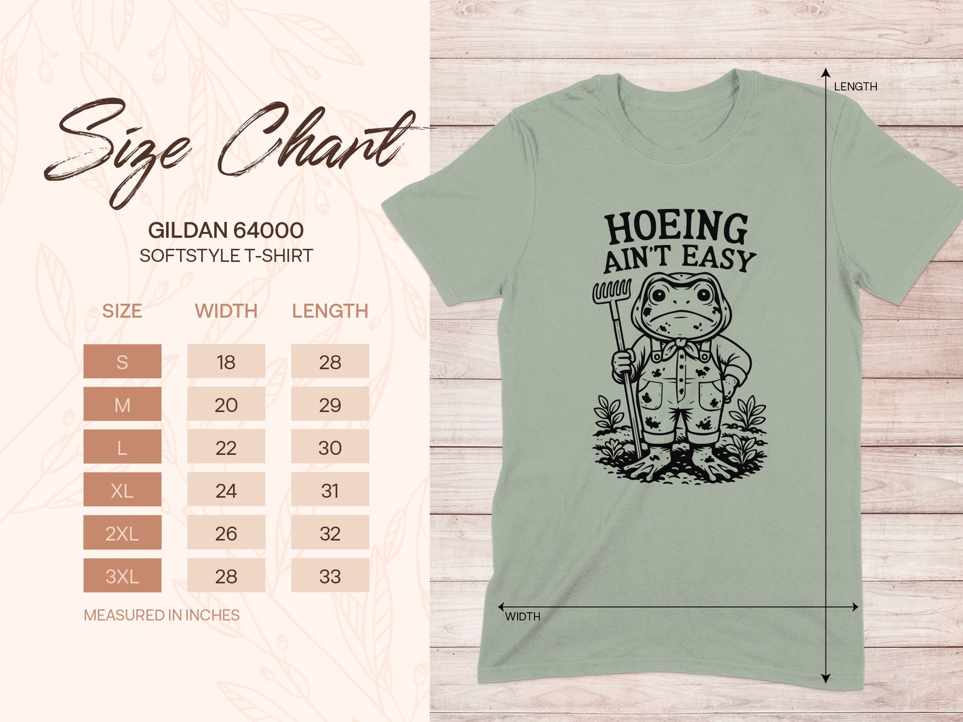 Gardening Frog Hoeing Ain't Easy T-shirt product type
