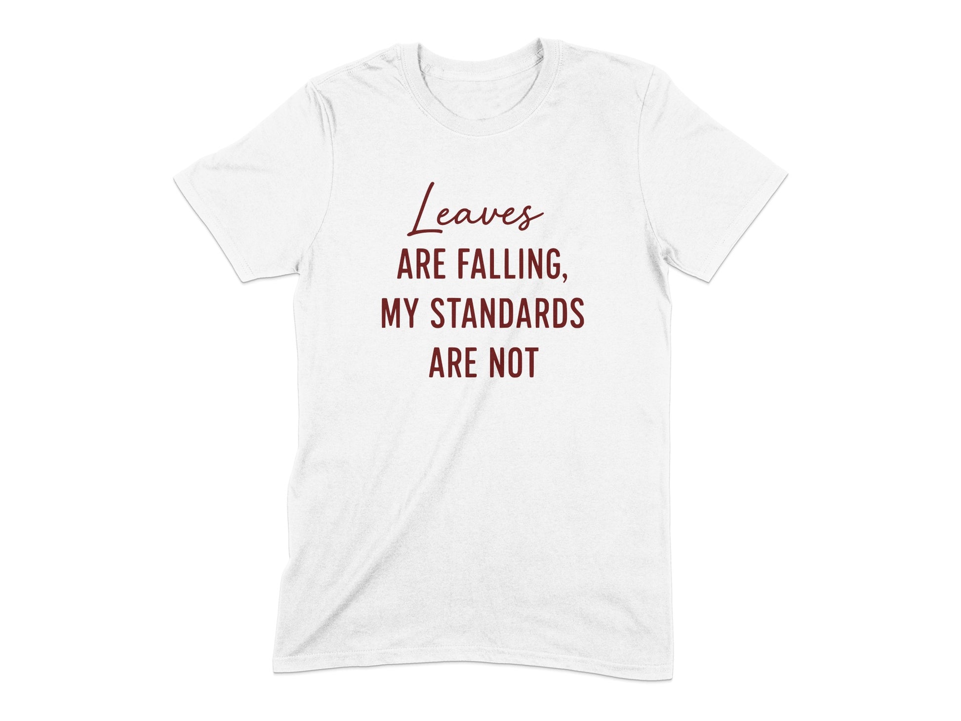 Leaves Are Falling My Standards Are Not T-shirt product