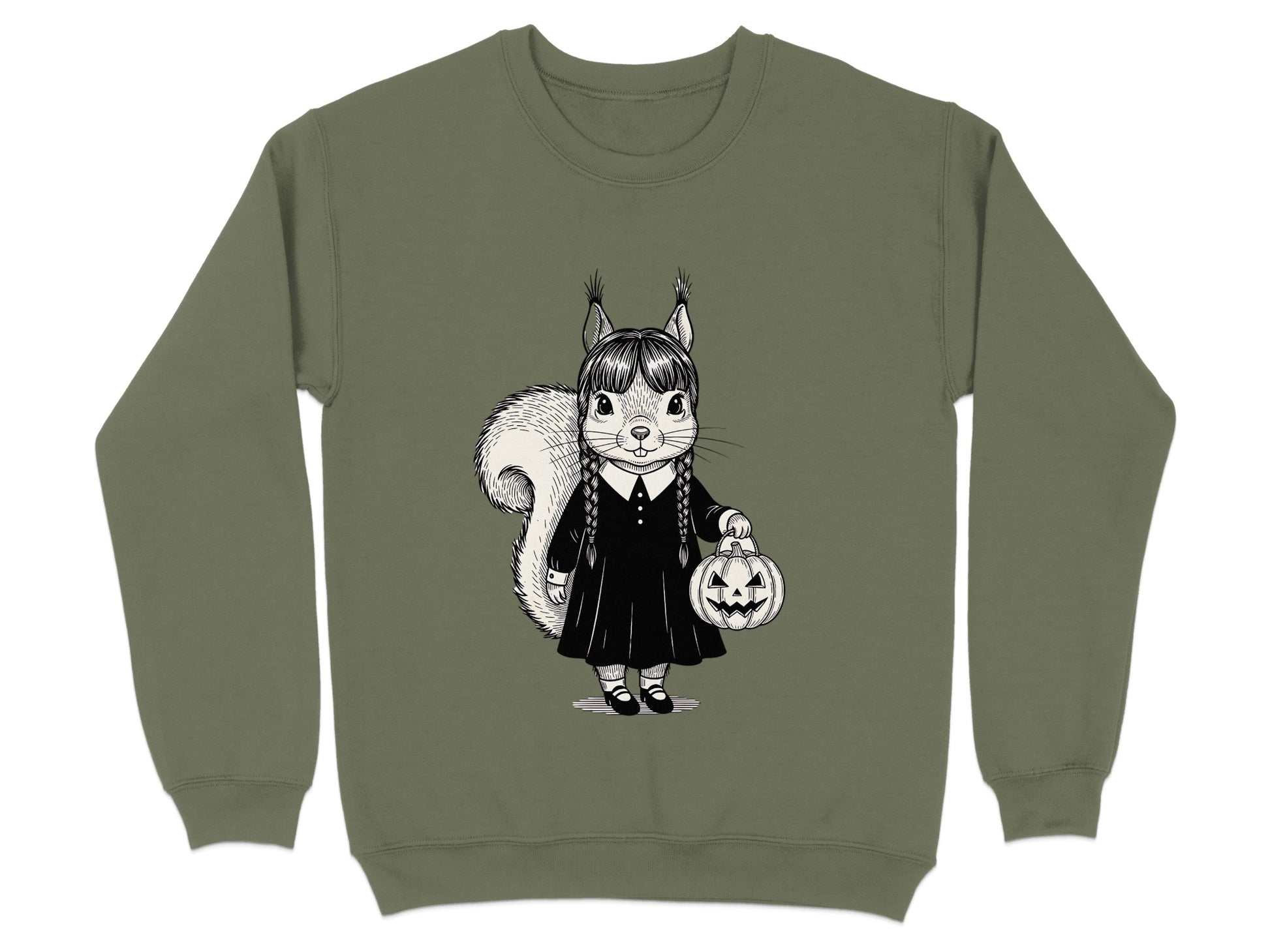 Halloween Squirrel with Pumpkin Sweatshirt product type