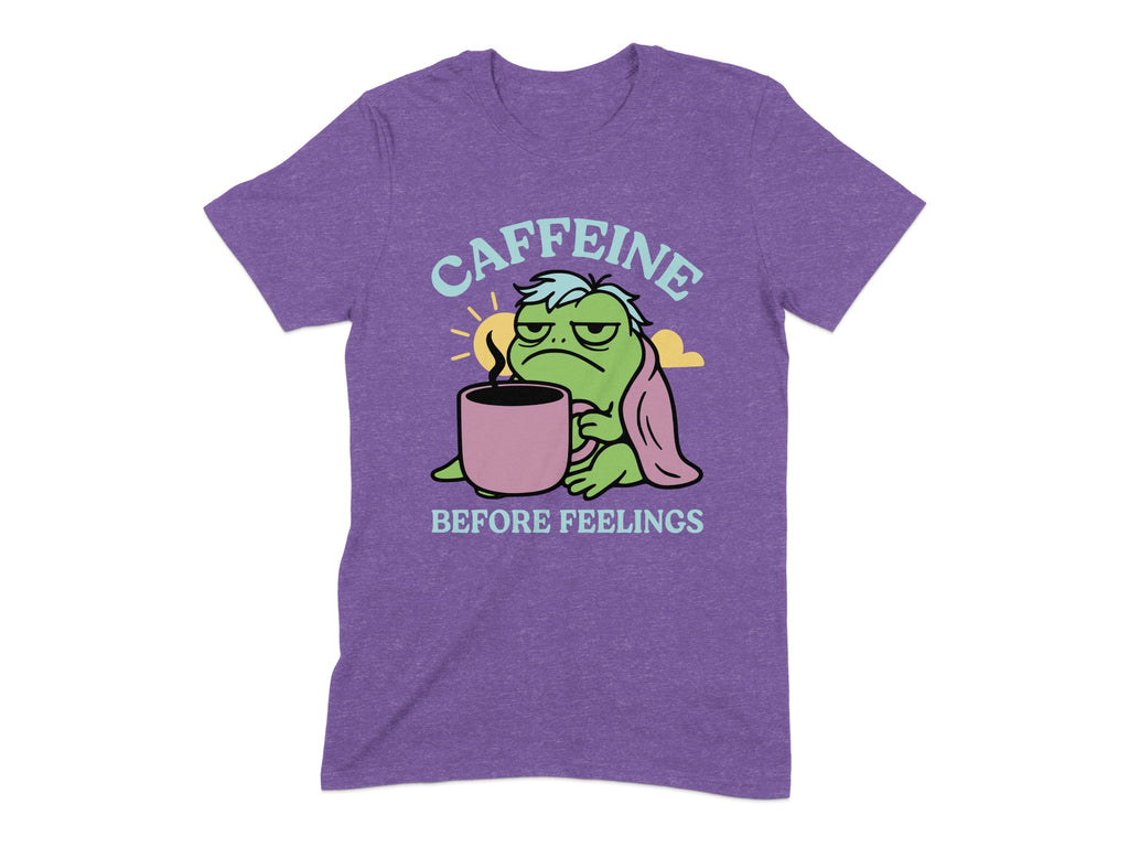 Caffeine Before Feelings Graphic T-Shirt product