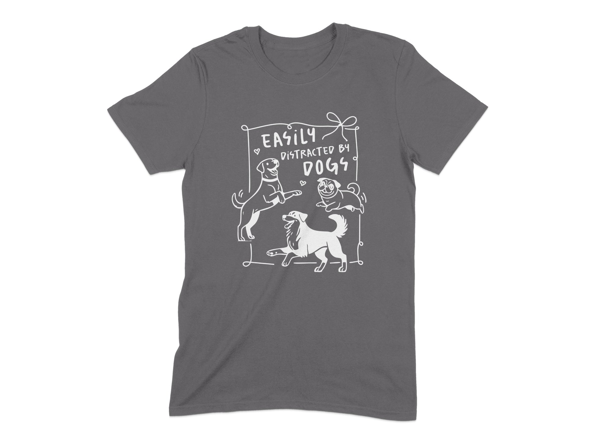 Easily Distracted by Dogs Graphic T-Shirt product type