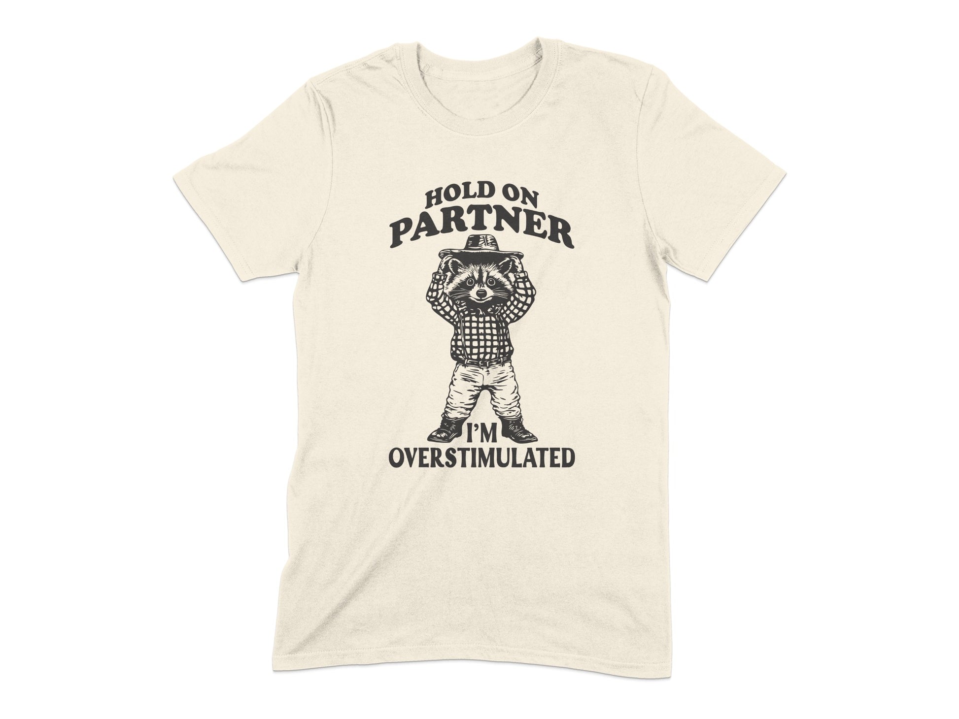 Hold On Partner I'm Overstimulated T-shirt product