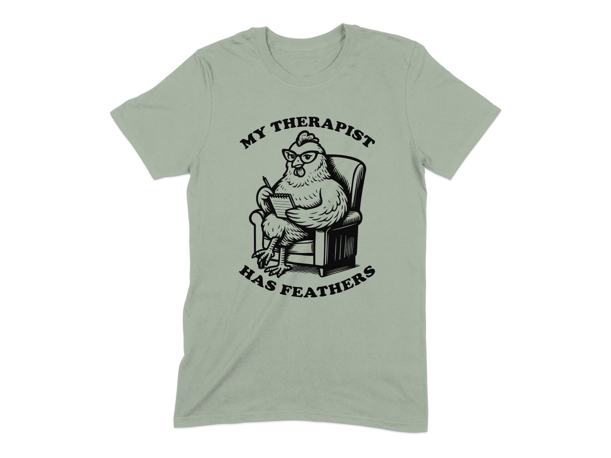 My Therapist Has Feathers Funny T-shirt product