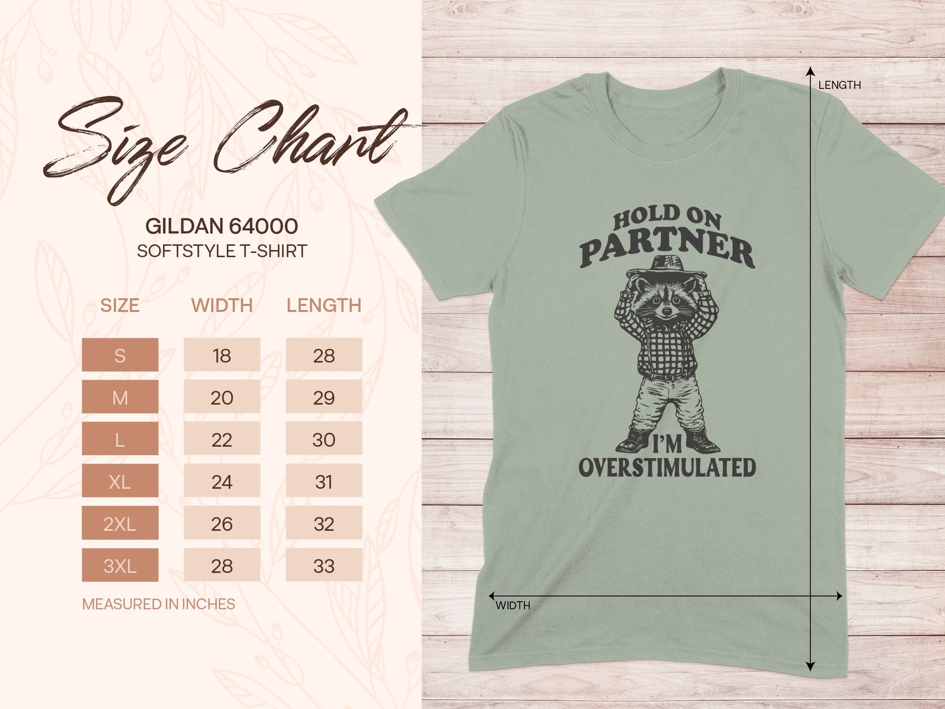 Hold On Partner I'm Overstimulated T-Shirt product type