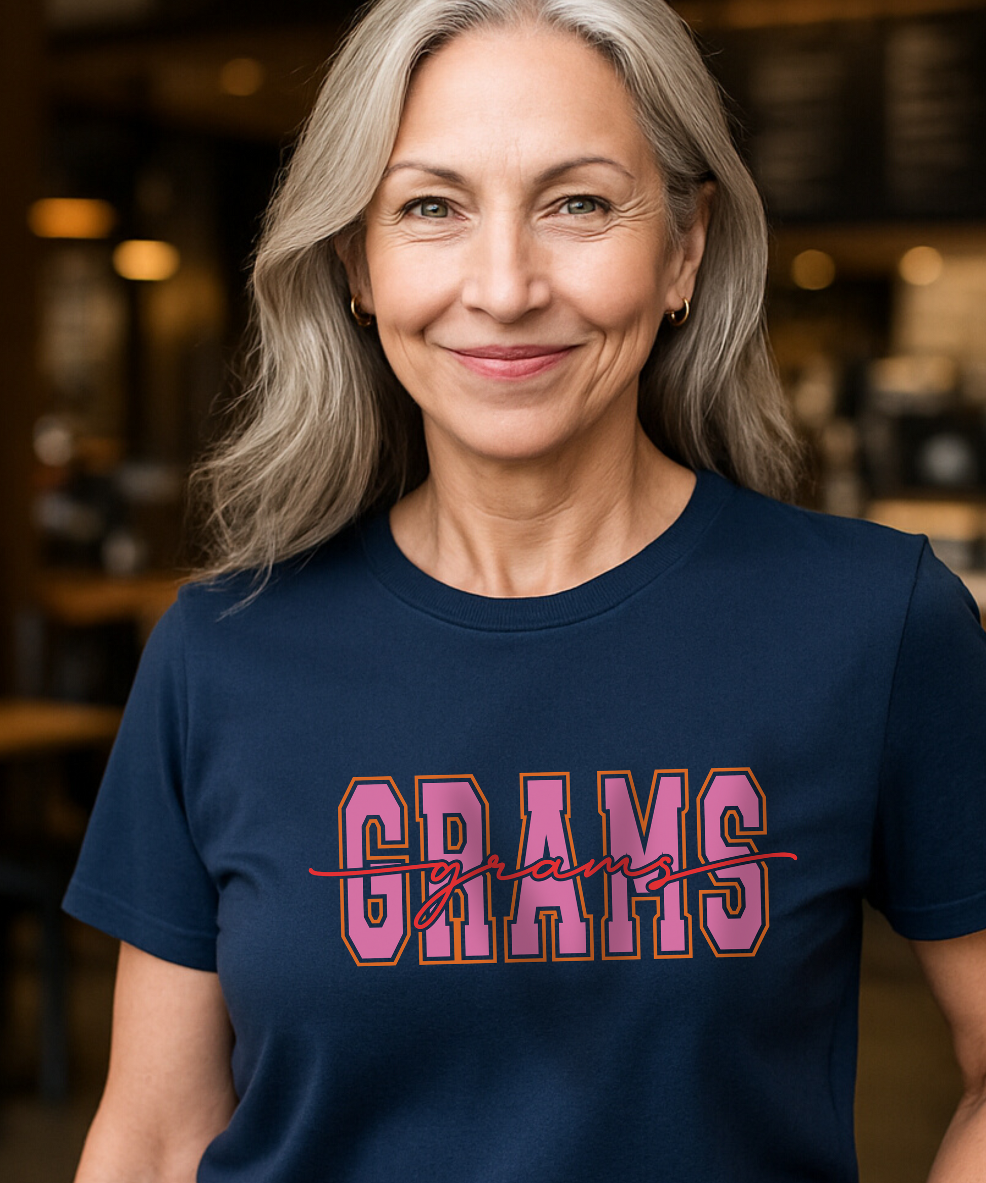 Vintage Style GRAMS Logo Design T-Shirt