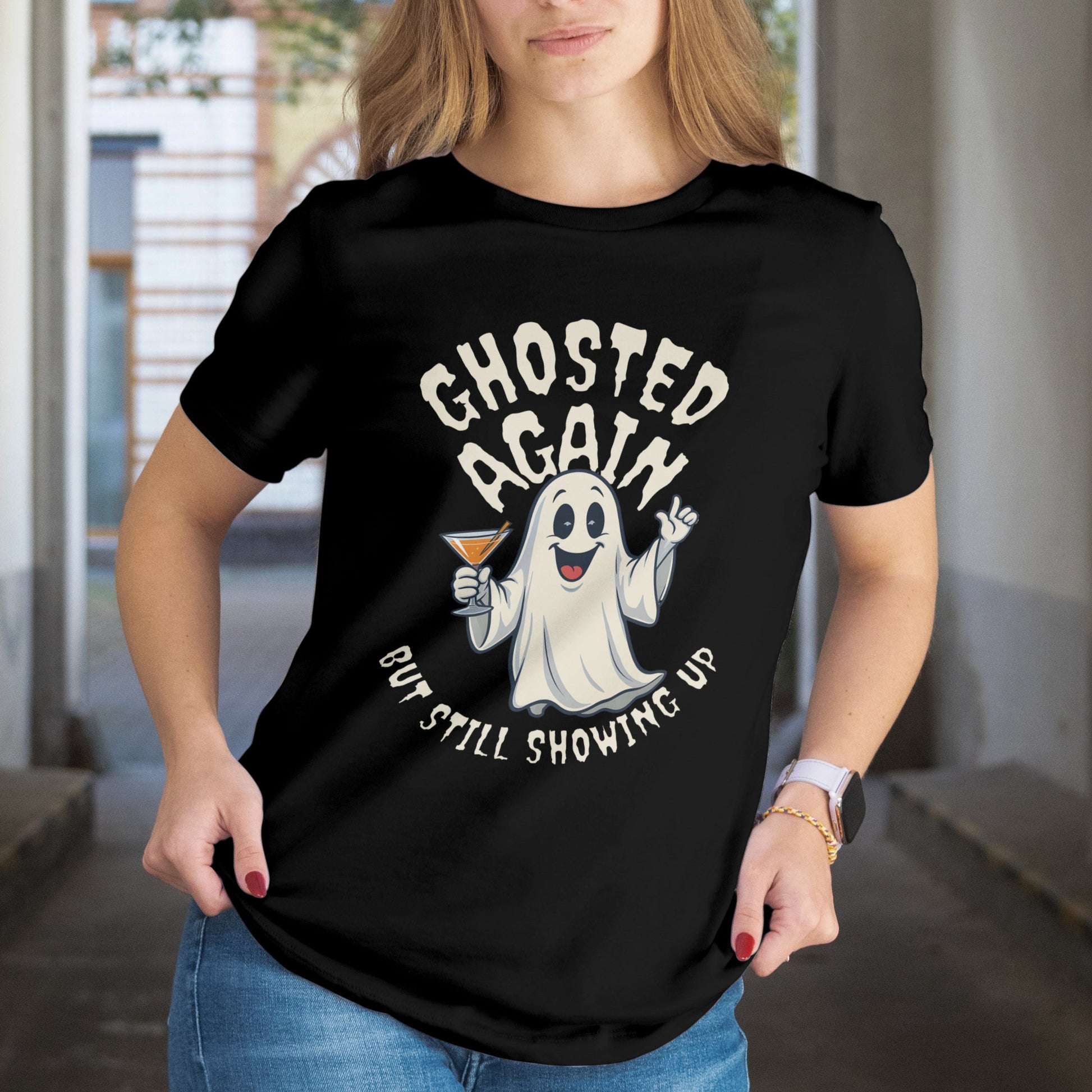 Ghosted Again Funny Halloween T-Shirt - Holiday Design XS-5X