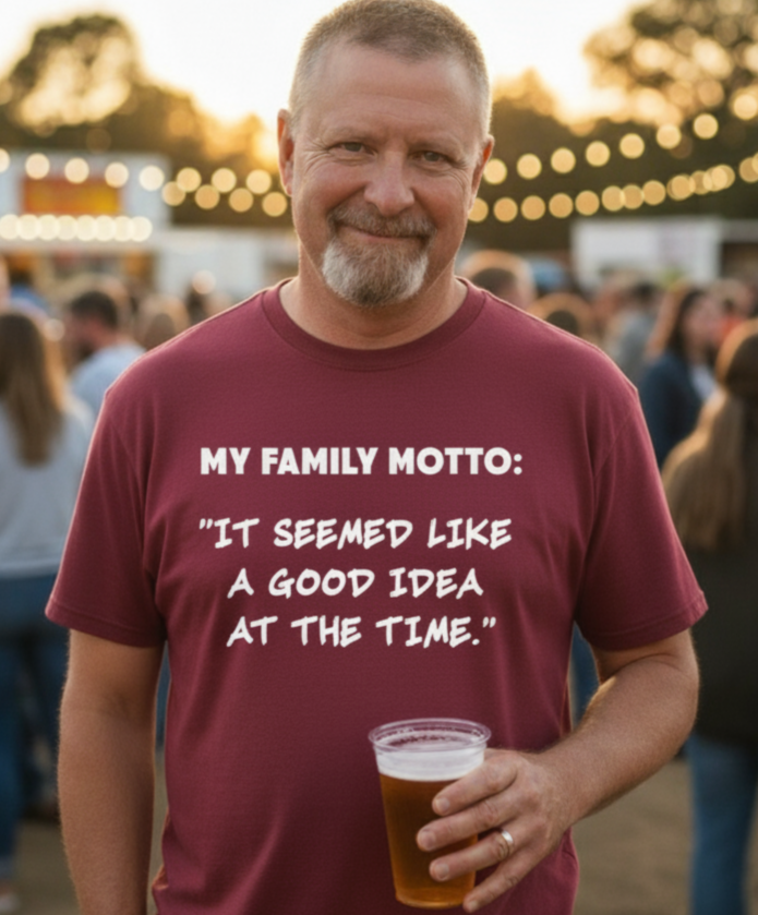 Snarky Family Motto Funny Quote Graphic T-Shirt