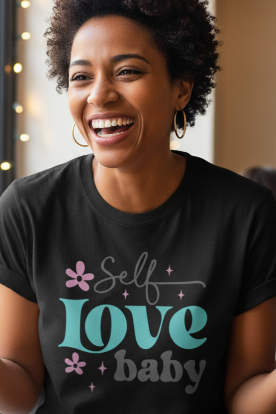 Inspiring Self Love Baby T-Shirt with Cute Design