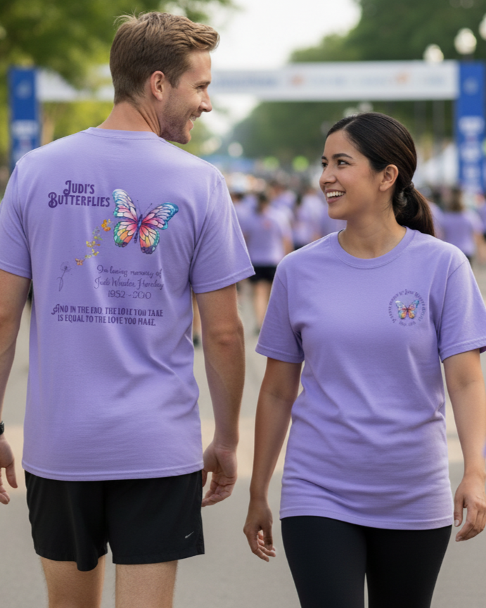Judi's Butterflies Tribute T-Shirt, Unisex Comfort Colors Tee
