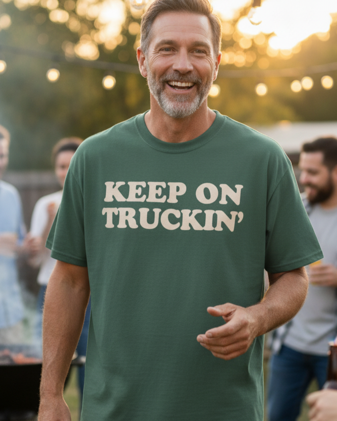Keep On Truckin' Unisex Comfort Colors Garment-Dyed T-Shirt