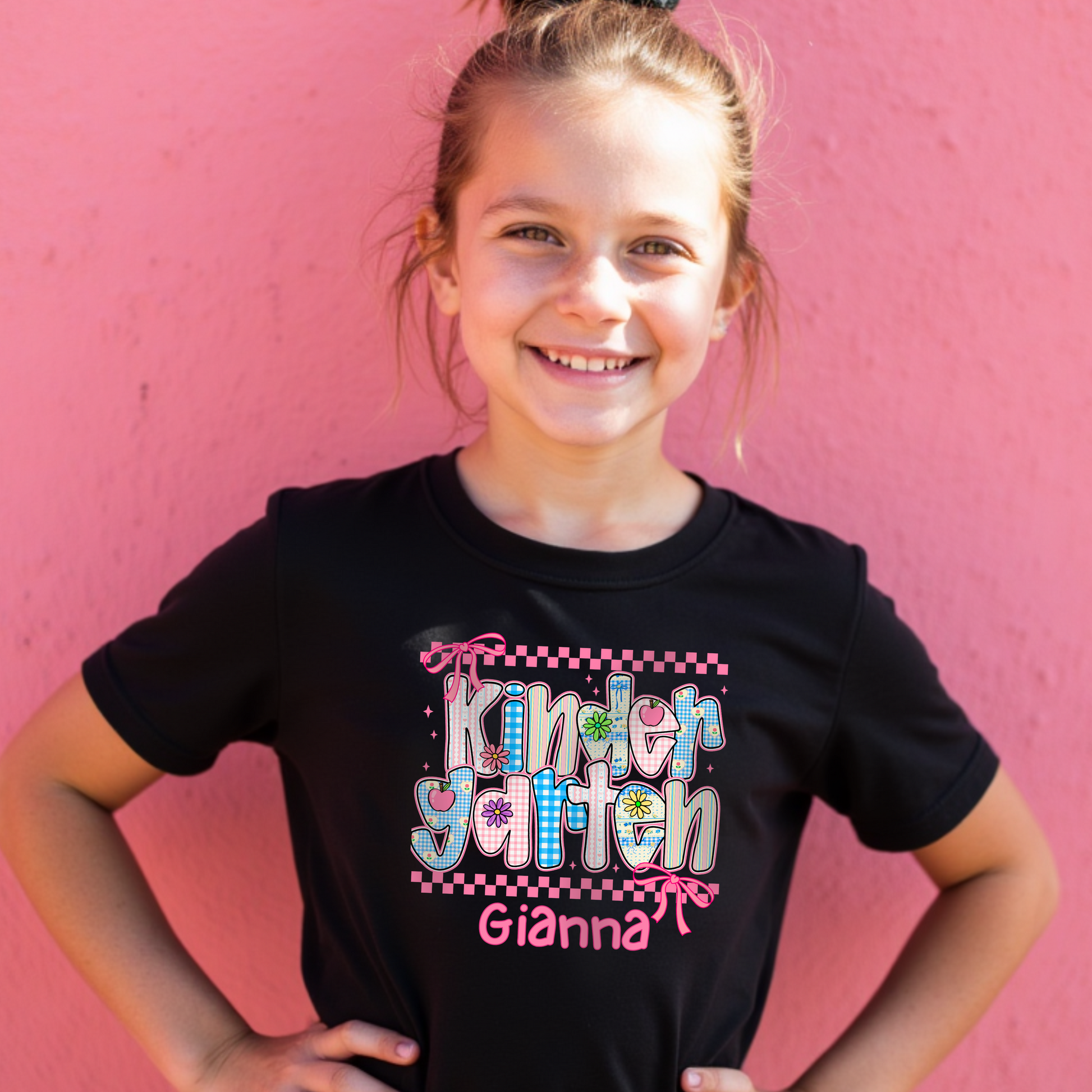 Kindergarten Personalized Back to School T-Shirt for Kids – Big Kids Size S-XL - Custom Name – First Day of School Shirt