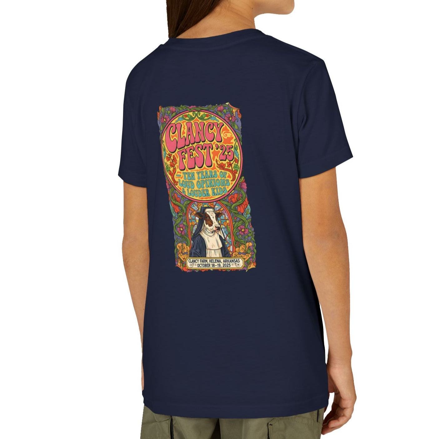 Custom ClancyFest 25 Youth Short Sleeve Extra Lightweight Cotton/Poly Tee, KIDS S-XL