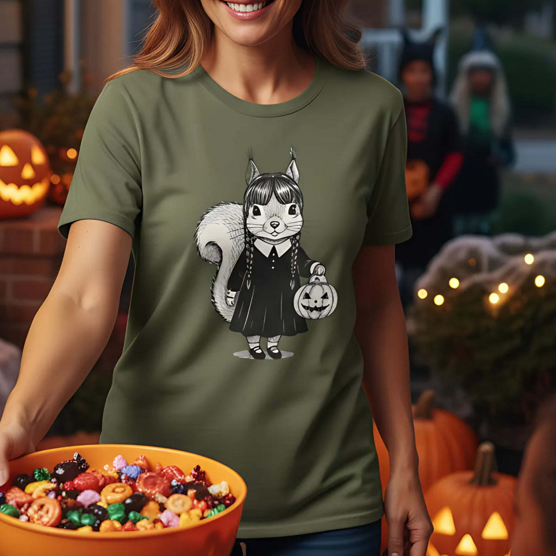 Funny Wednesday Squirrel Halloween Unisex T-Shirt