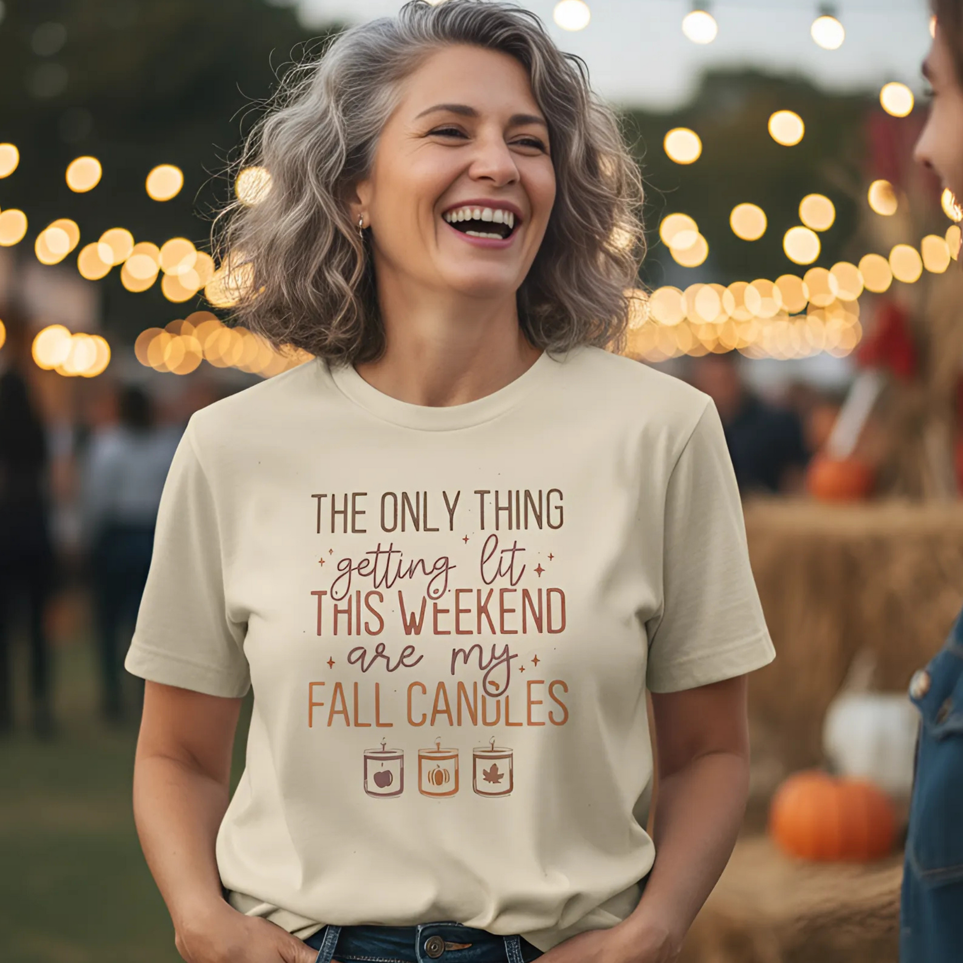 Funny Fall Autumn Aesthetic Unisex Softstyle T-Shirt XS - Plus Size 5X