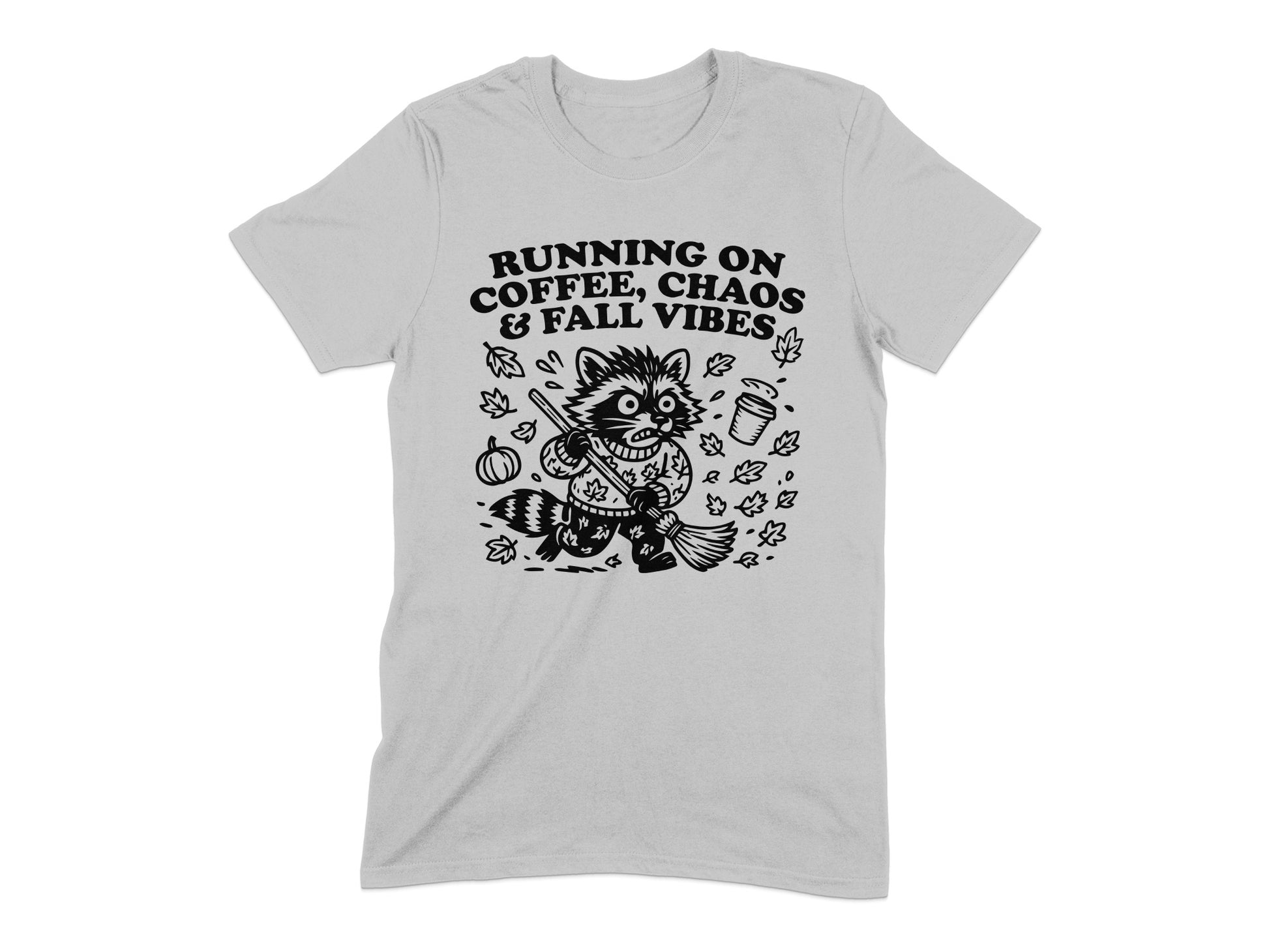 Running On Coffee Chaos Fall Vibes T-Shirt product