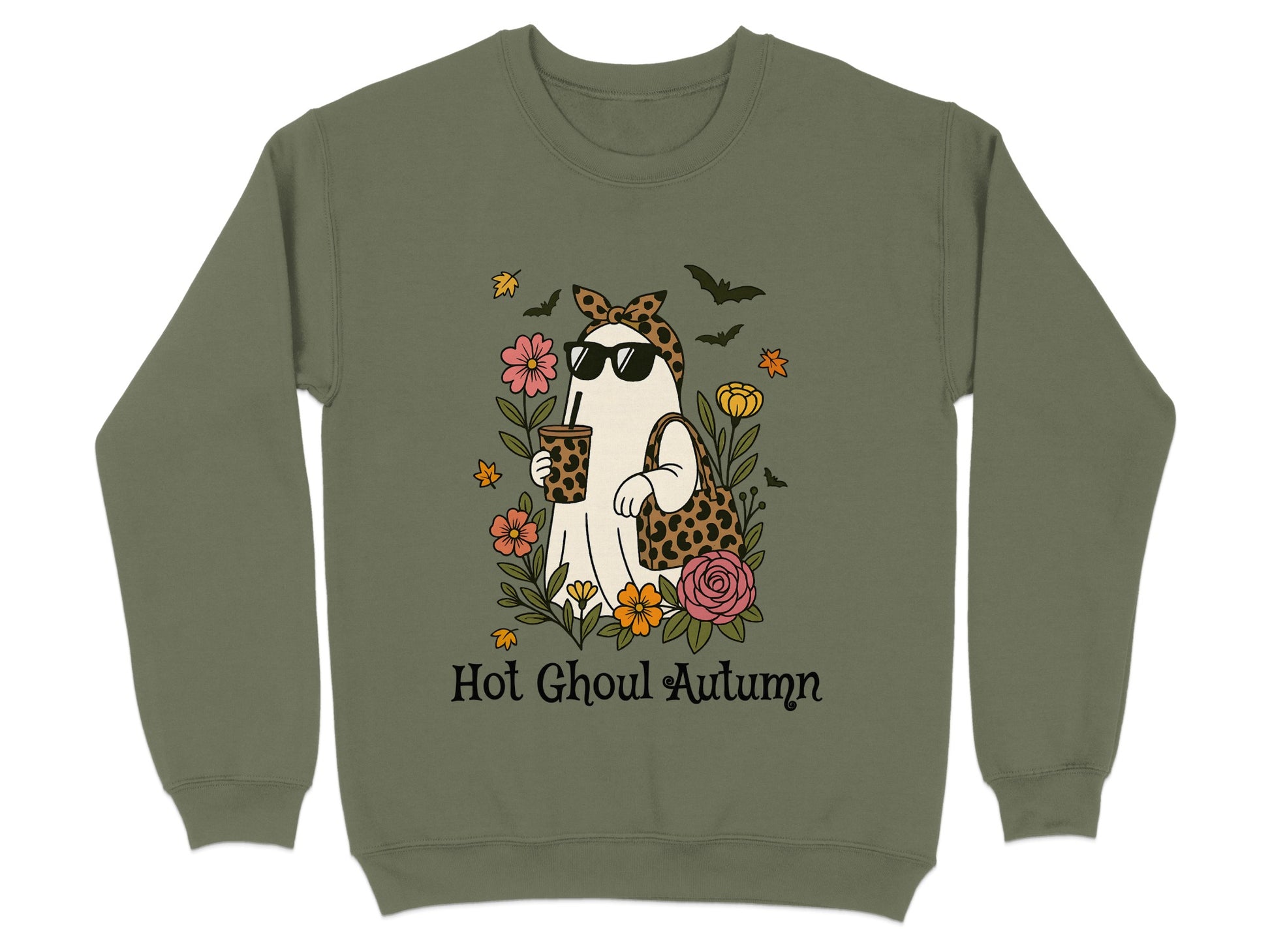 Hot Ghoul Autumn Cute Ghost Coffee Sweatshirt product