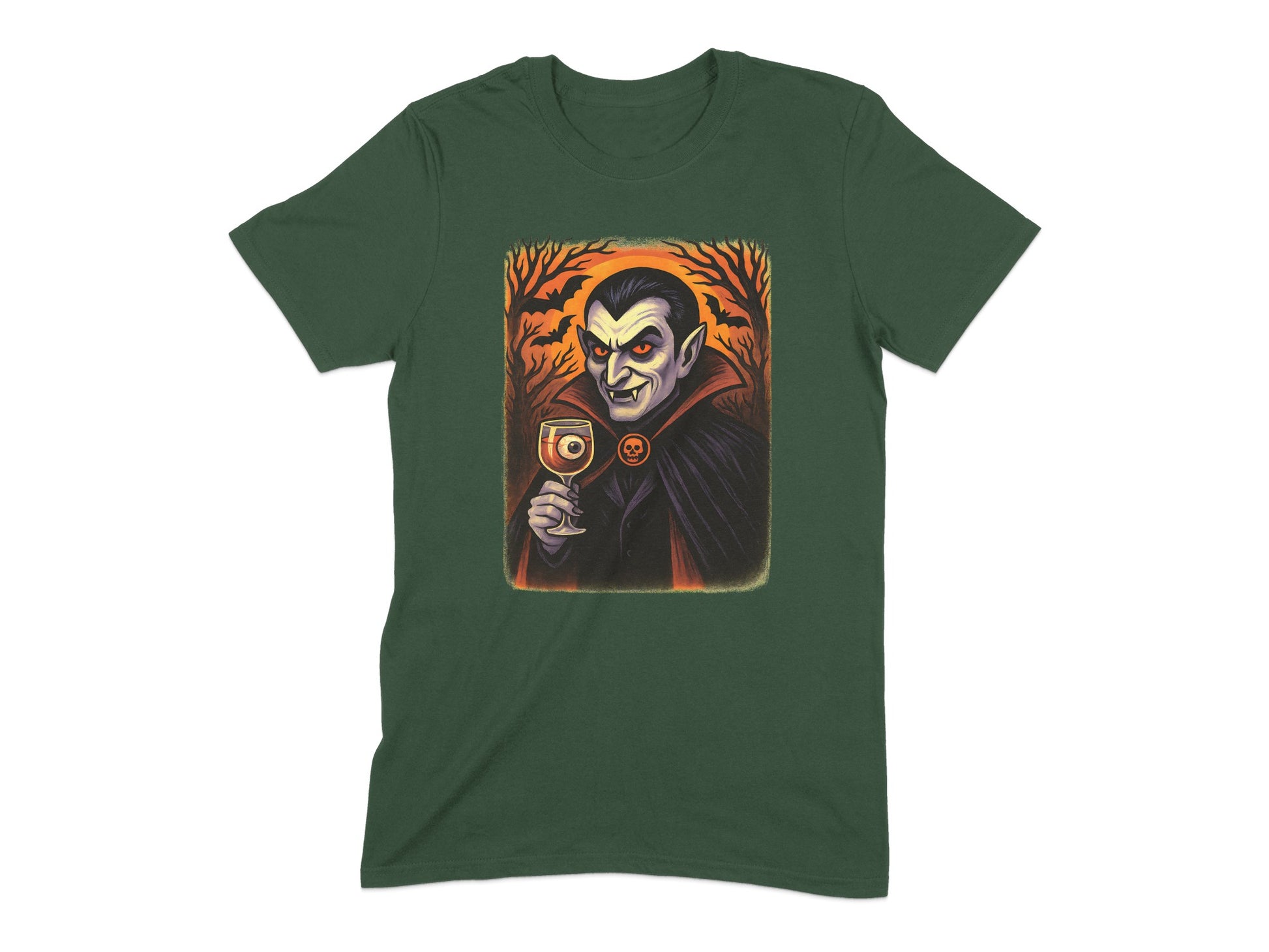 Vintage Vampire Holding Wine Glass T-Shirt product type