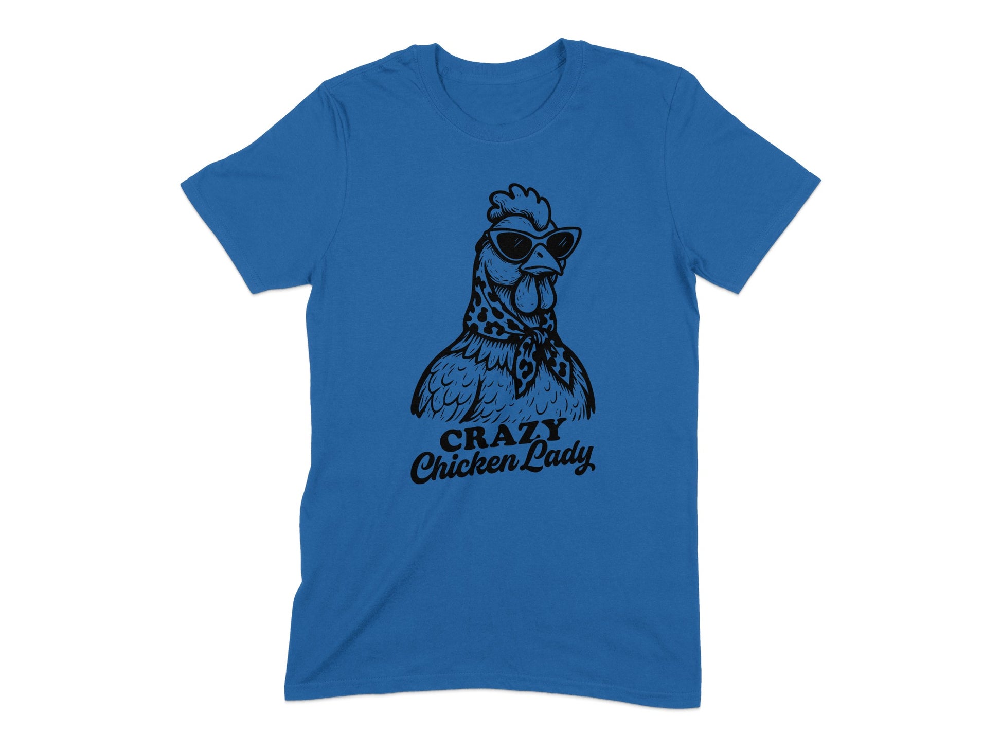 Crazy Chicken Lady Graphic Tee Casual T-shirt product