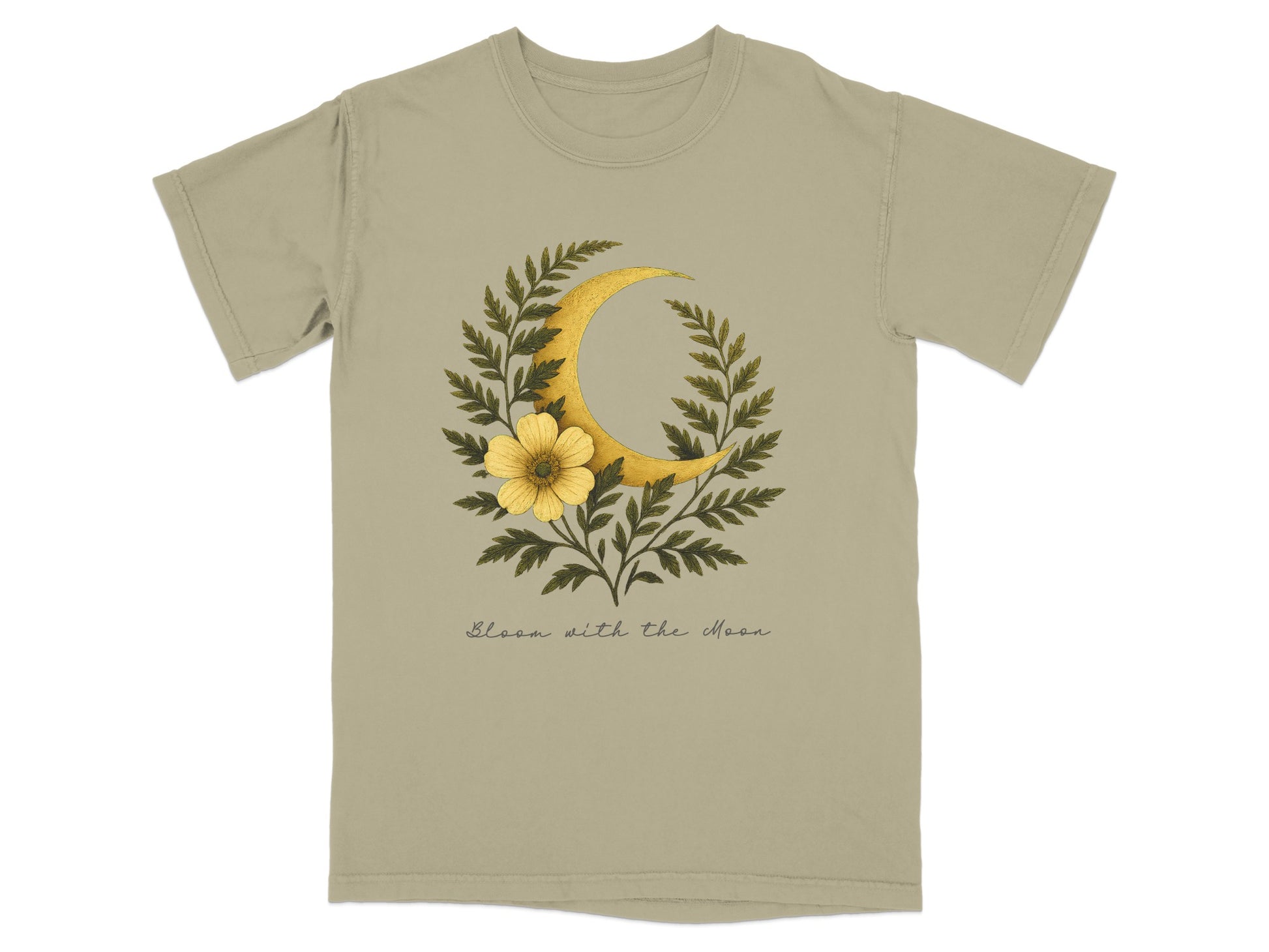Glean with the Moon and Floral Design T-shirt product