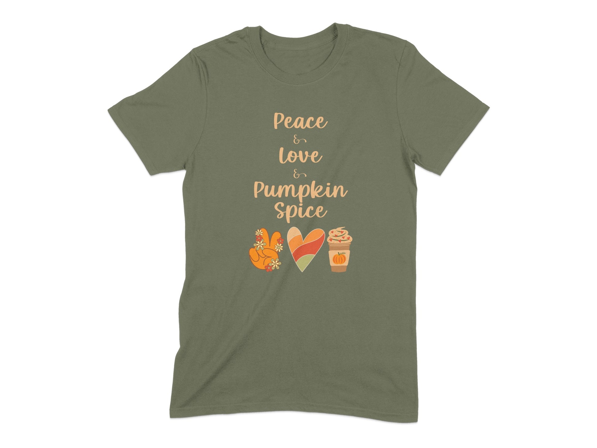 Peace Love and Pumpkin Spice T-Shirt product type