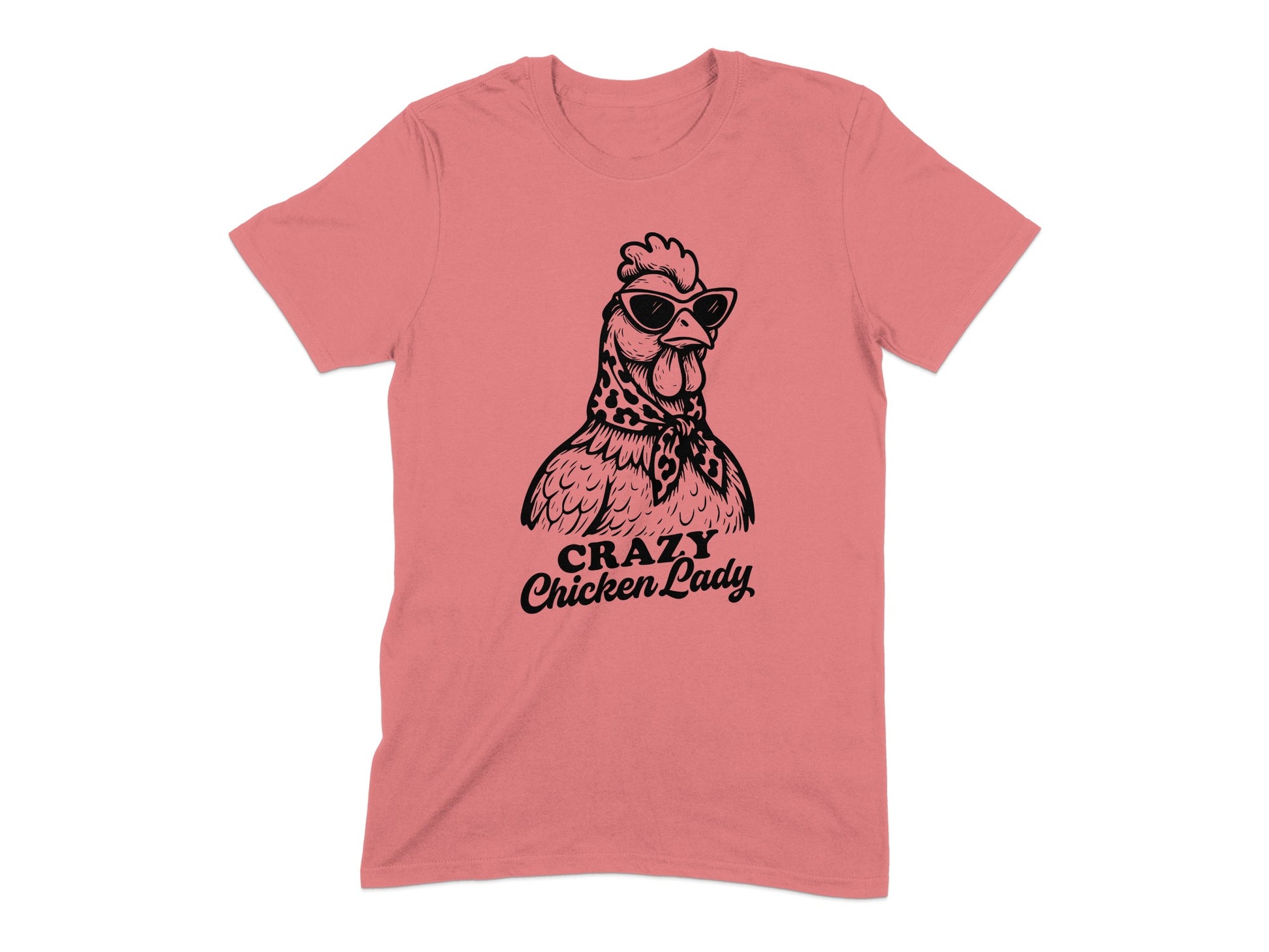 Crazy Chicken Lady Graphic Tee Shirt product type
