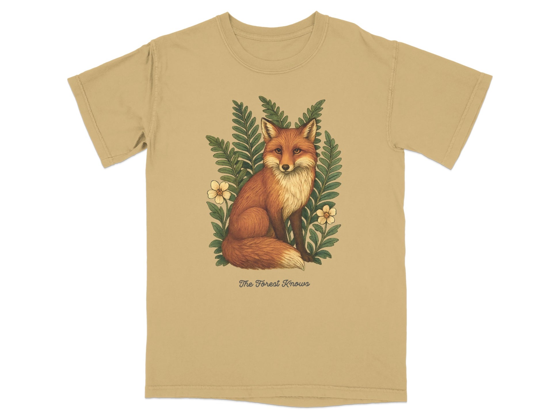 Fox Surrounded by Ferns Graphic T-Shirt product type
