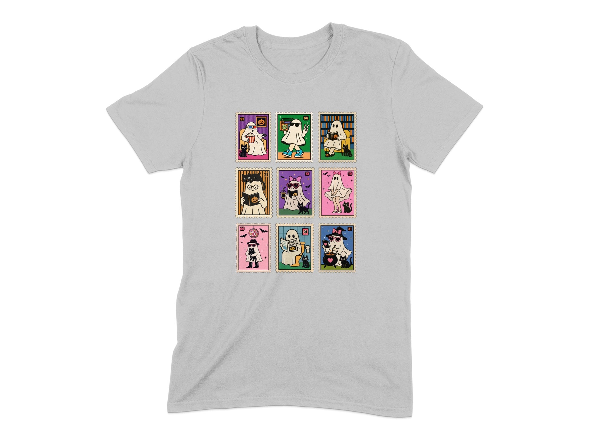 Vintage Halloween Ghost Art Printed T-Shirt product