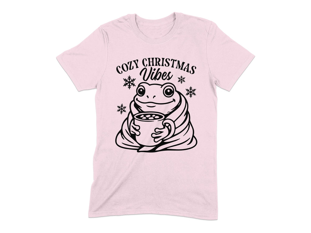 Cozy Christmas Vibes Frog Design T-Shirt product