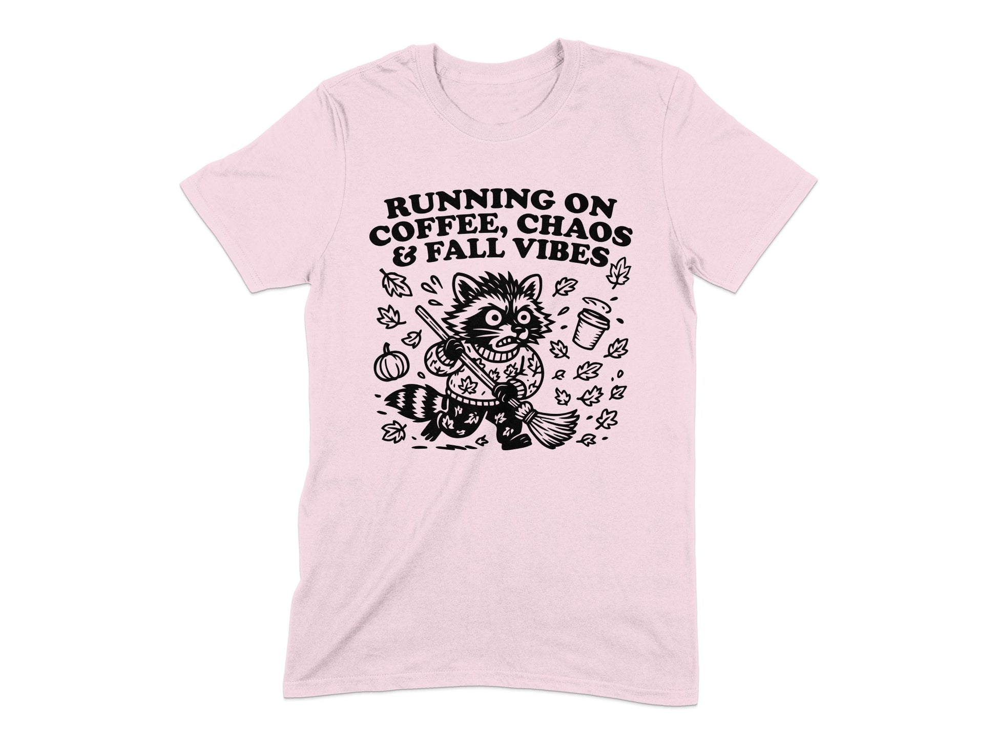 Running On Coffee Chaos And Fall Vibes T-shirt product type