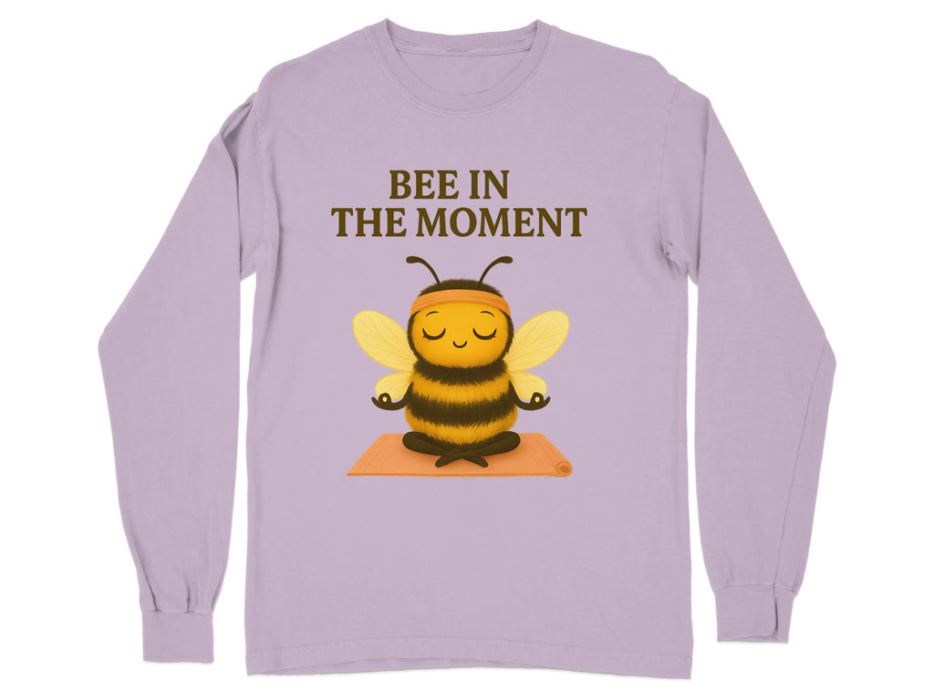 Bee in the Moment Cute Yoga Bear Long Sleeve Shirt Product