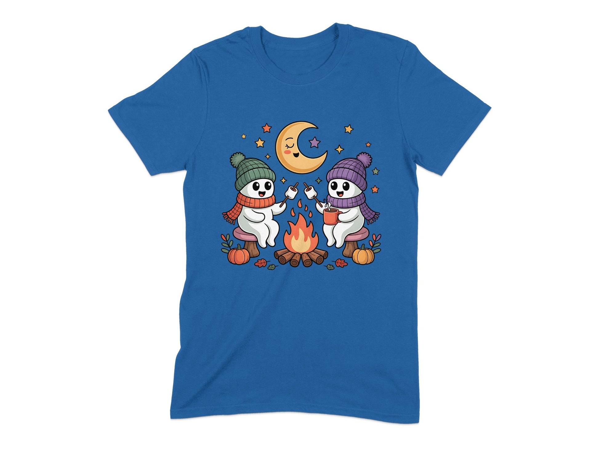 Ghosts at Campfire with Moon and Stars product type
