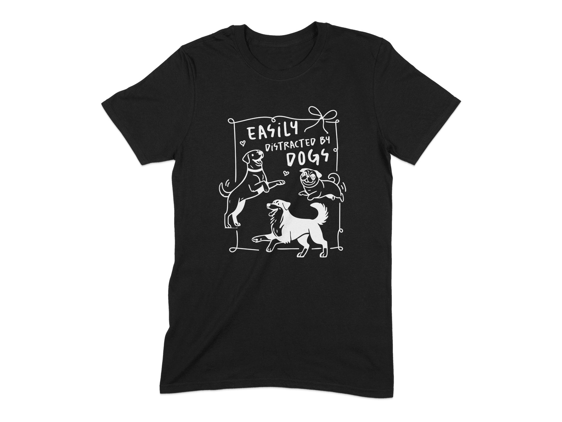 Easily Distracted By Dogs Graphic T-Shirt product