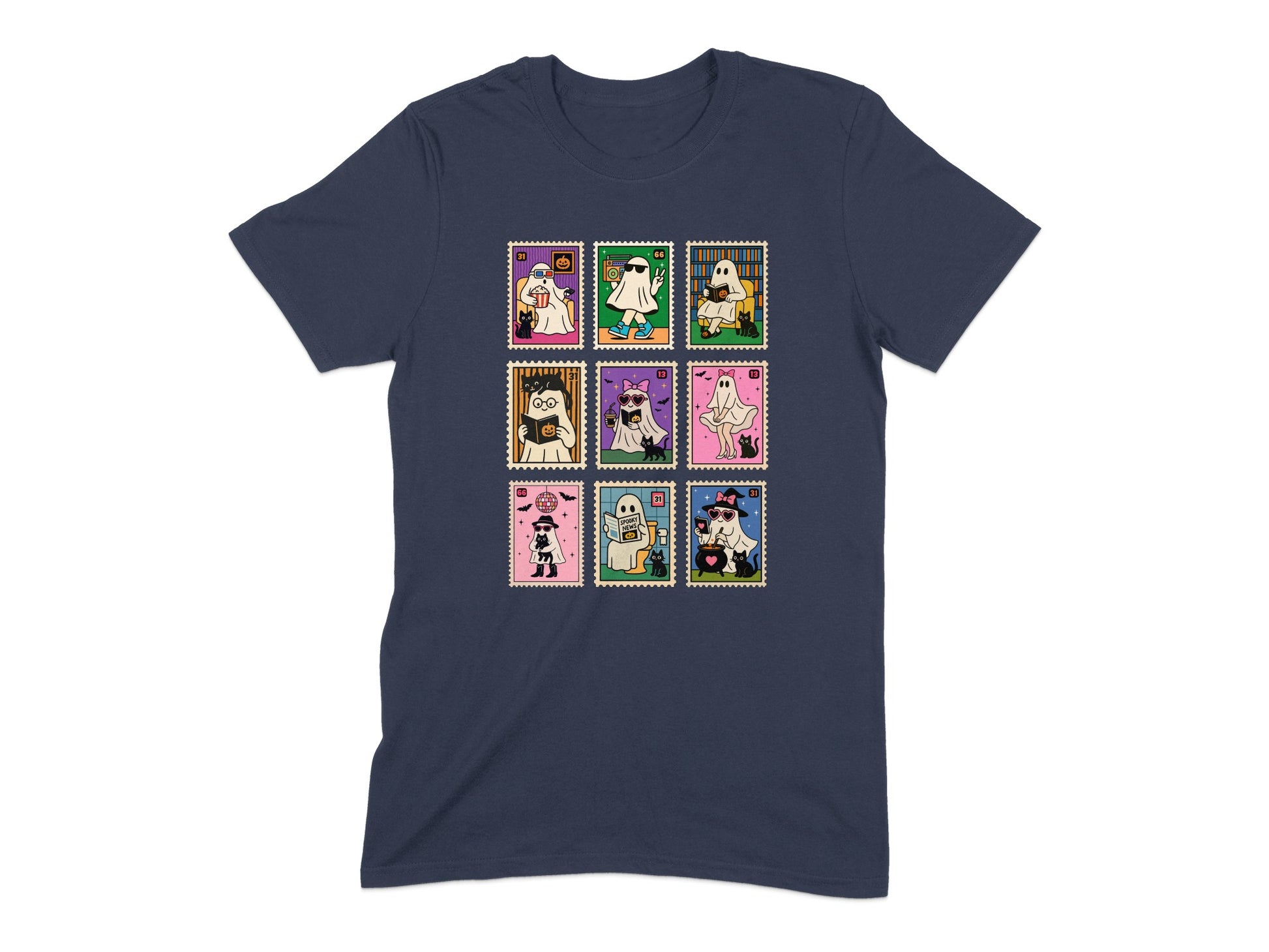 Halloween Themed Cartoon Characters T-shirt product type