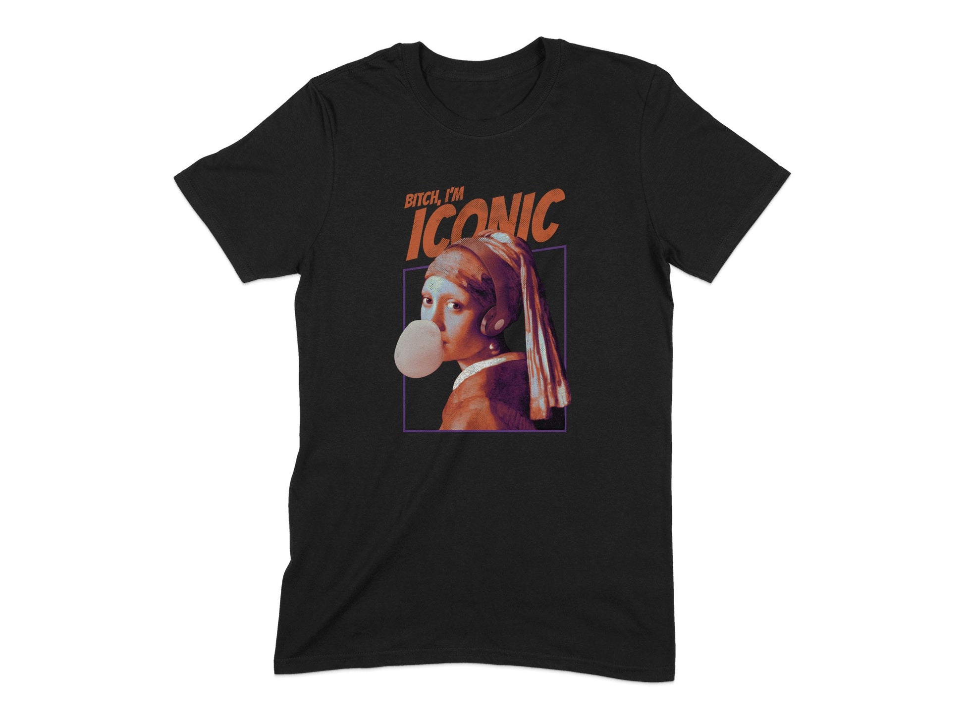 Iconic Graphic Print Classic Black T-Shirt product type