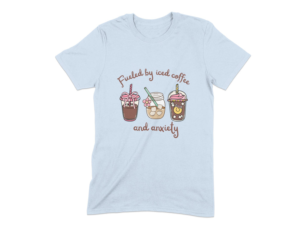 Fueled by Iced Coffee and Anxiety T-shirt product type