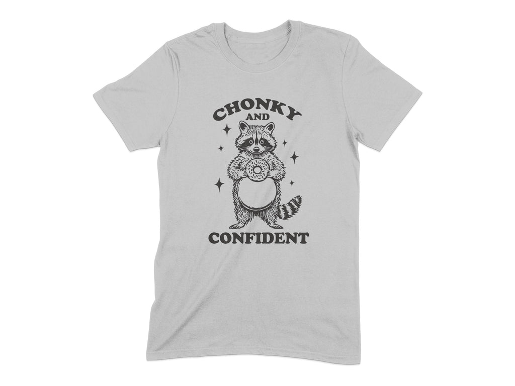 Chonky and Confident Raccoon Graphic Tee product type