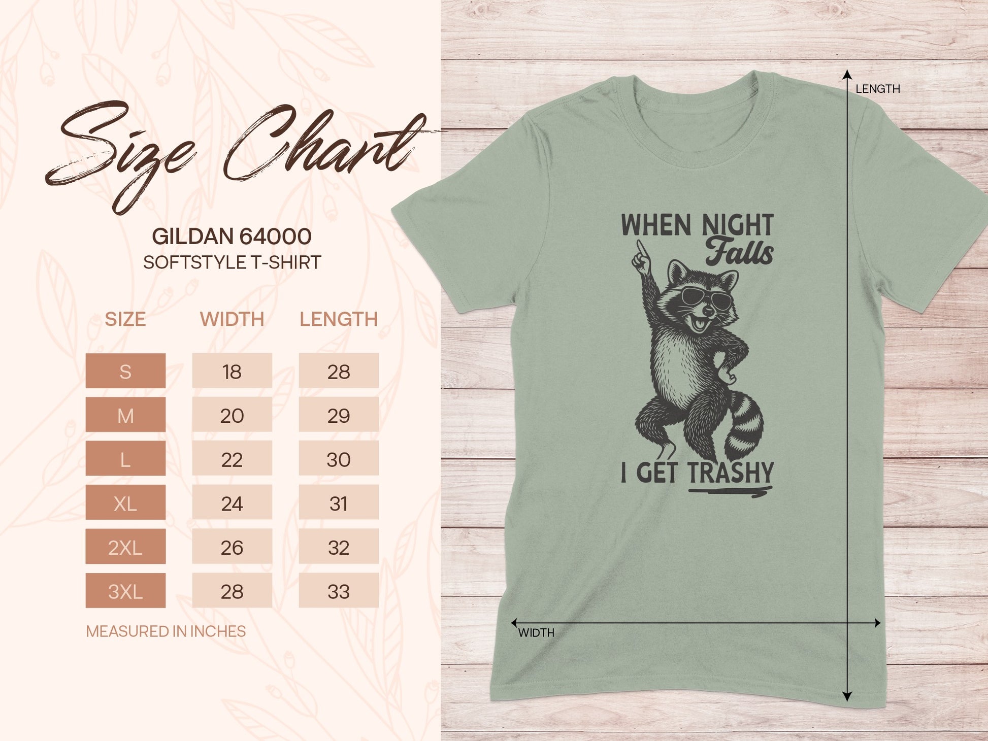 When Night Falls I Get Trashy T-shirt product