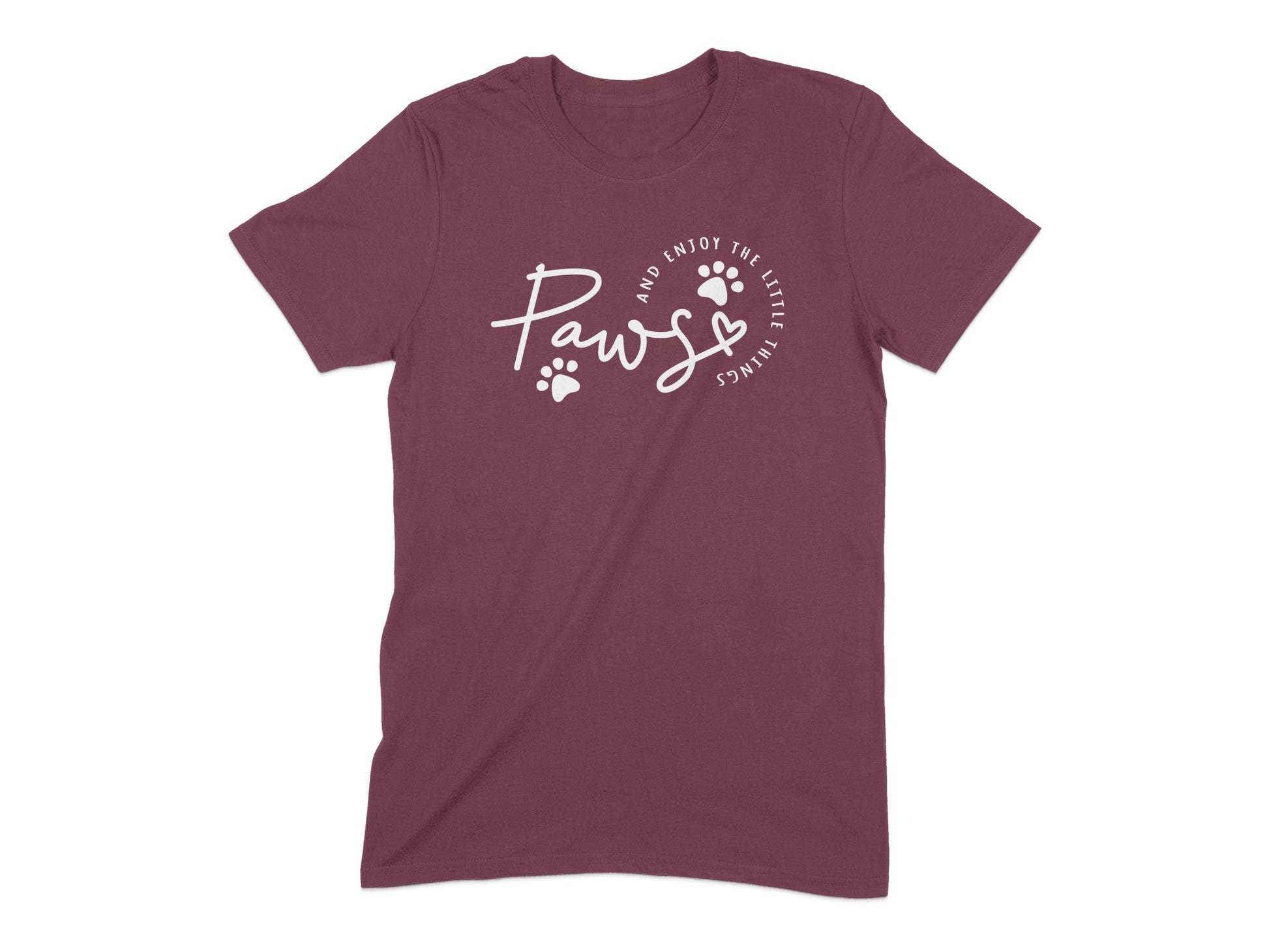 Paws and Enjoy the Little Things T-shirt product