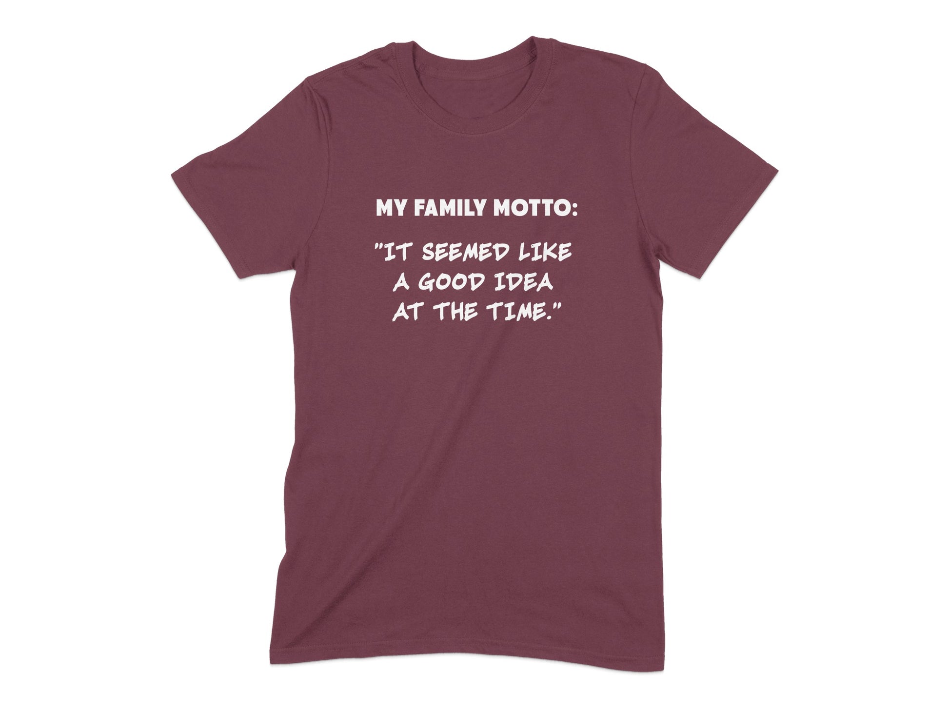 My Family Motto A Good Idea at The Time T-Shirt product
