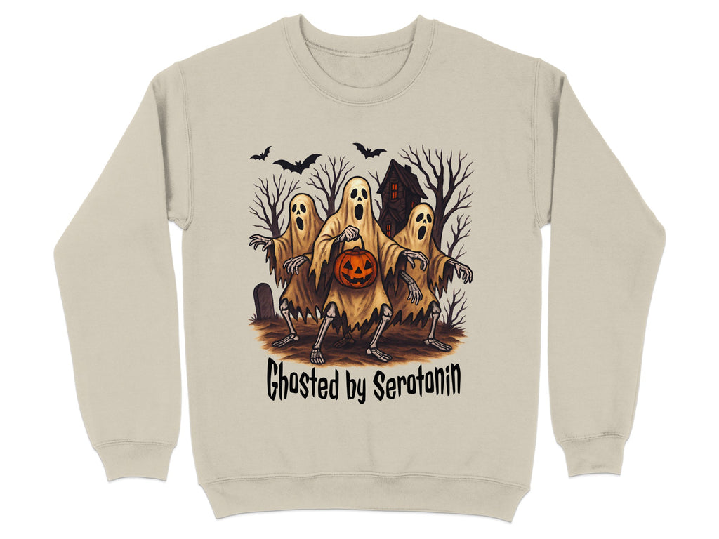 Ghosted by Serotonin Halloween Sweatshirt product type