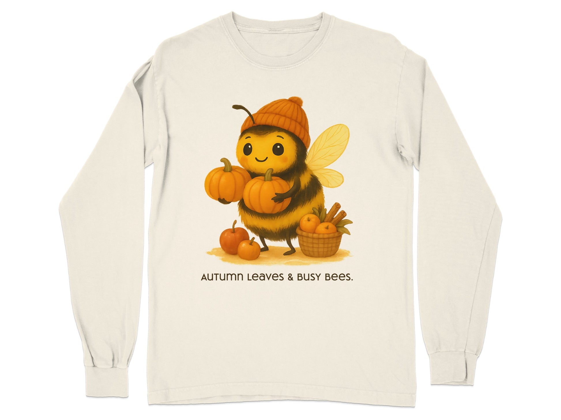 Autumn Leaves Busy Bees Long Sleeve Shirt product